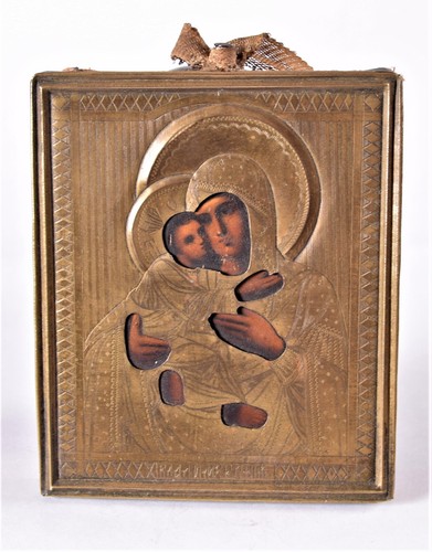 Antica icona legno dipinto - legno,