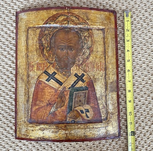 Antica icona ortodossa - , san