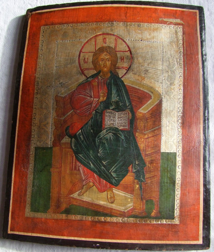 Antica icona grande formato - antica,