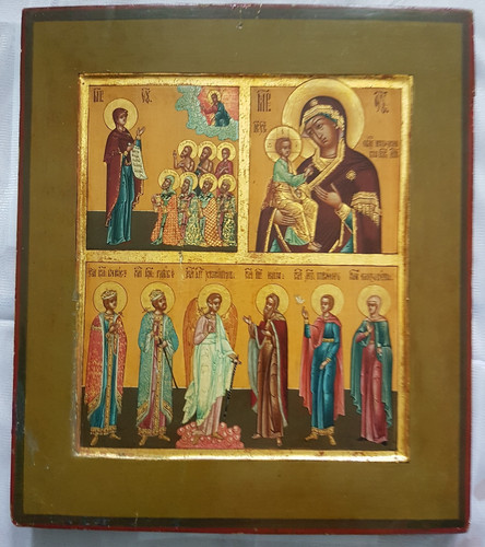 Antica icona russa tre - antica,