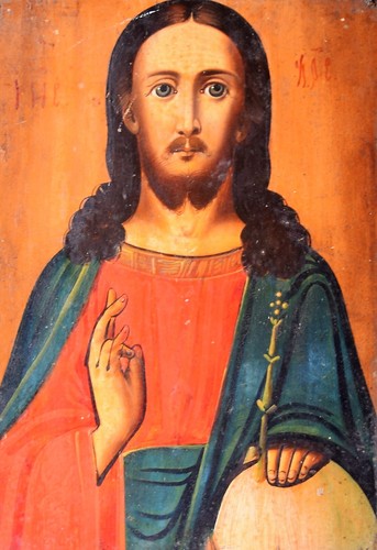 Antica icona ortodossa legno