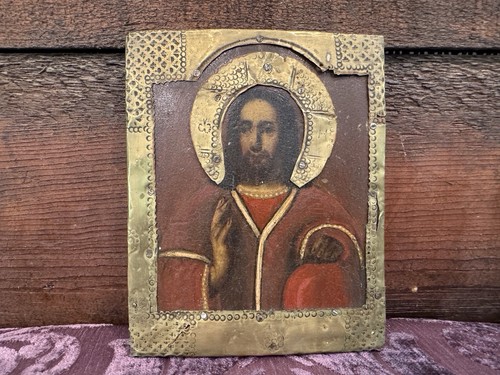 Antica icona russa gesù - icona,