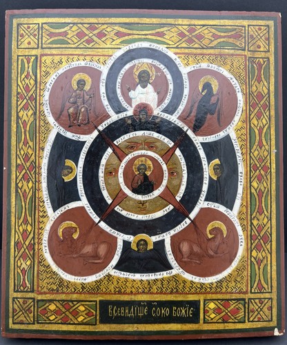 Antica icona russa legno - russa, in