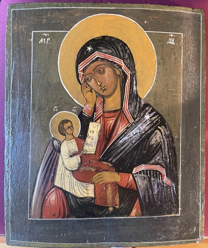 Antica icona russa - russa, di