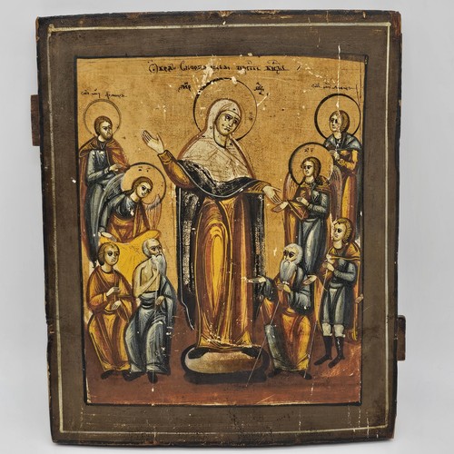 Antica icona russa xviii - antica,