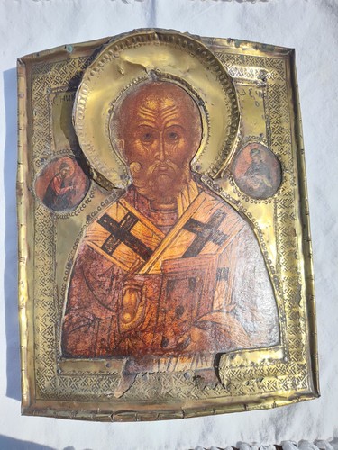 Antica icona russa del - icona, xviii