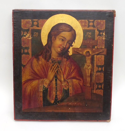 Antica icona russa dipinta - , a