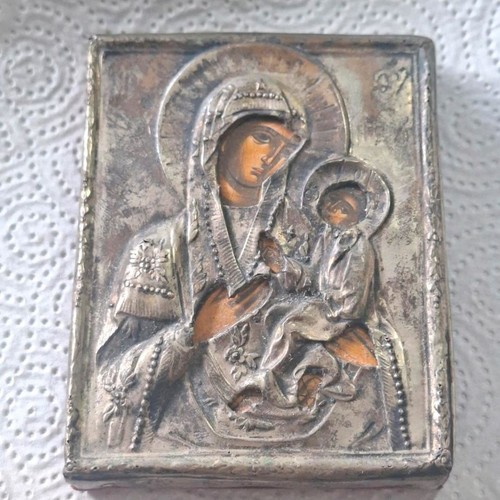 Antica icona russa - , argento